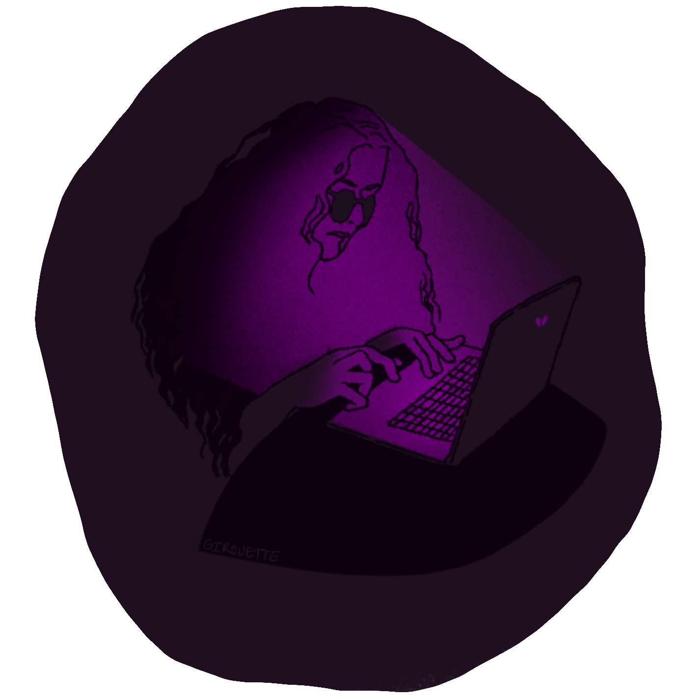 CUH typing drawn by Girouette.